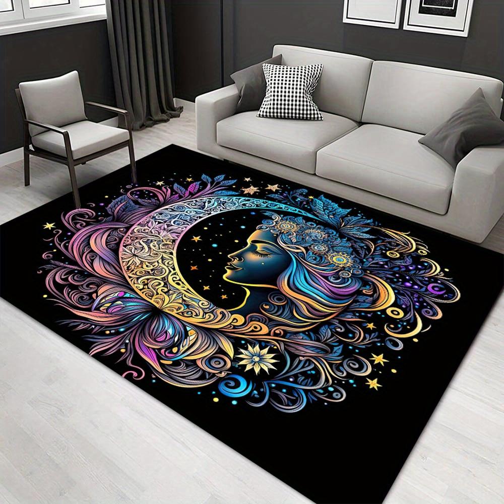 

1pc 2084739164 Pattern Carpet, Area Rug For Living Room Bedroom Room Bed Chair Laundry Entryway Corridor Yard Non-slip Outdoor Camping Rug F 60cm by 90cm