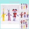 Enchanting Circus Clown Pomni And Rabbit Jax Pvc Figurine Collectible Model