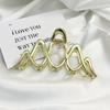 Fashion women Metal Hair Claws For Trendy Gold Silver Color Cross Hair Clip Crab Korean Geometric Hairpins Girl Hair Accessories