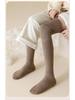 Women's Wool Over-the-Knee Fleece-Lined White Socks - Imitation Cashmere Long, Maternity Plus Size, Thick, Warm, Autumn & Winter Style
