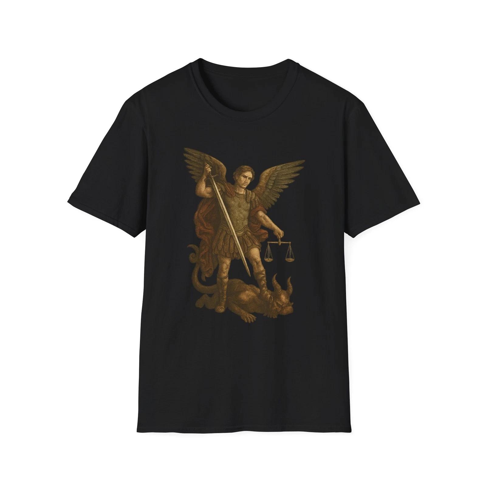 

Michael the Archangel T-Shirt | Angel of Justice Tee | Christian Faith Apparel 4XL