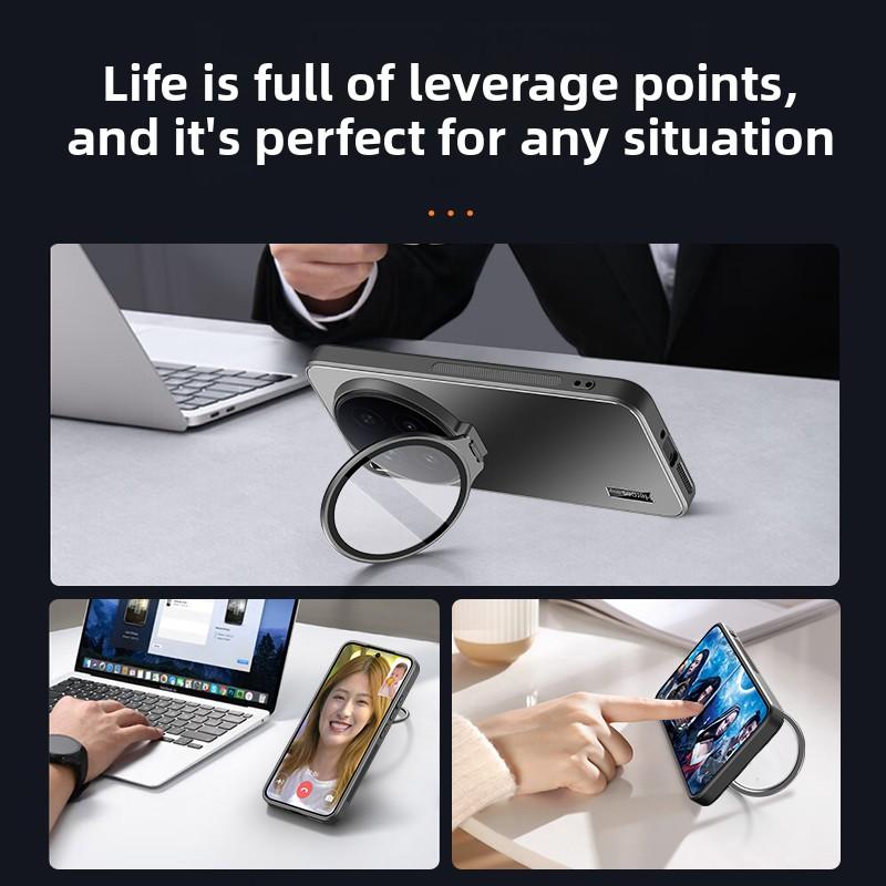 For VIVO X300 Ultra Case Hard Matte With Stand Magnetic Lens Protective Back Cover Case For VIVO X300 Pro X300Ultra Phone Shell