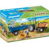 Plastic Construction Set Playmobil Tractor with Trailer