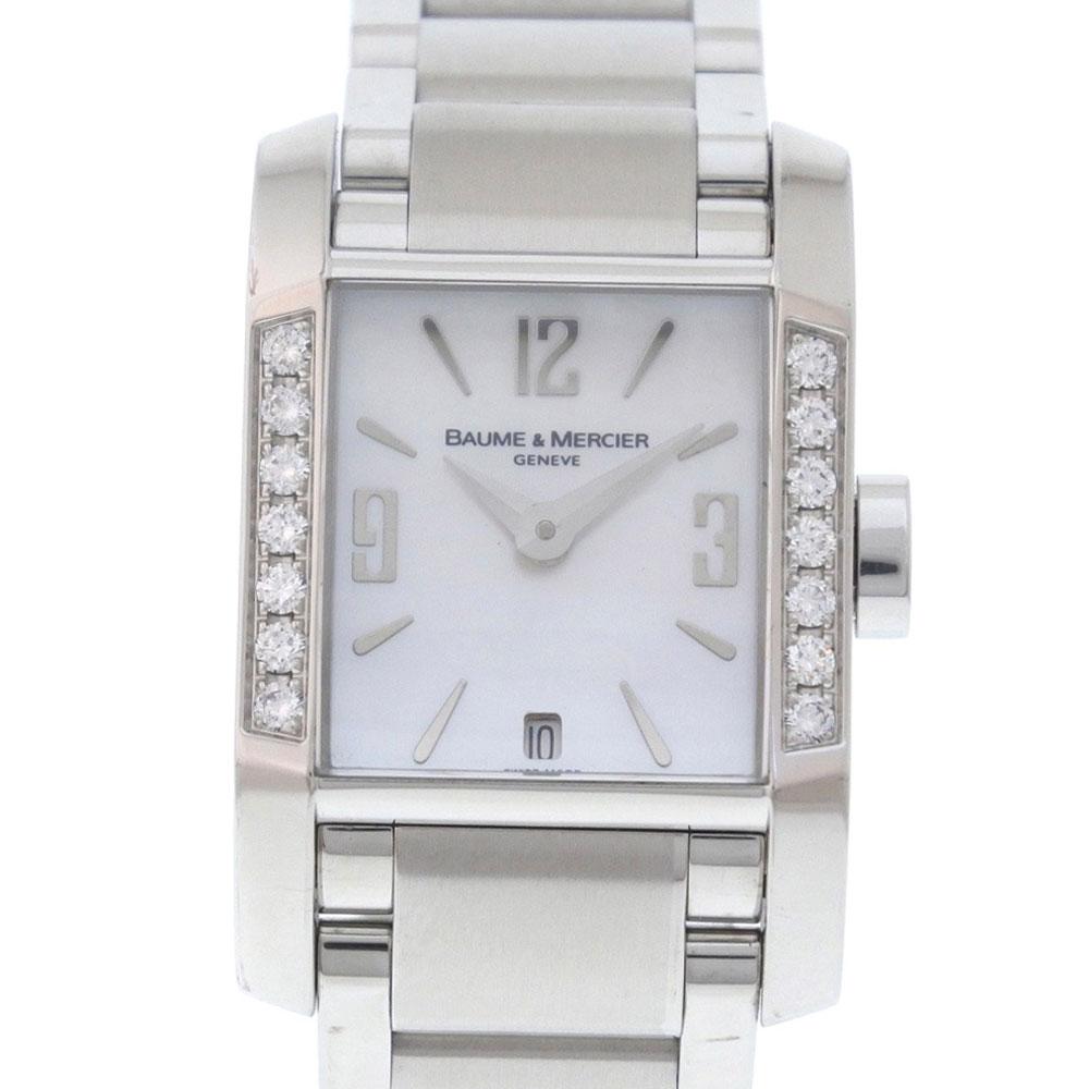 

Baume & Mercier Watches Diamant Diamond Bezel White shell/Silver White shellDial Stainless Steel Quartz Women Used