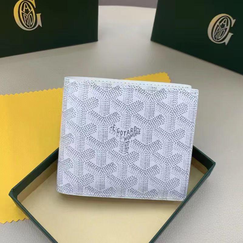 Goya Dogtooth Unisex Leather Wallet & Matching Bag Set - New Style, Convertible Carry-On with Unique Print