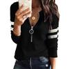 2026 Europe and The United States Women's Zipper V-neck Sweater