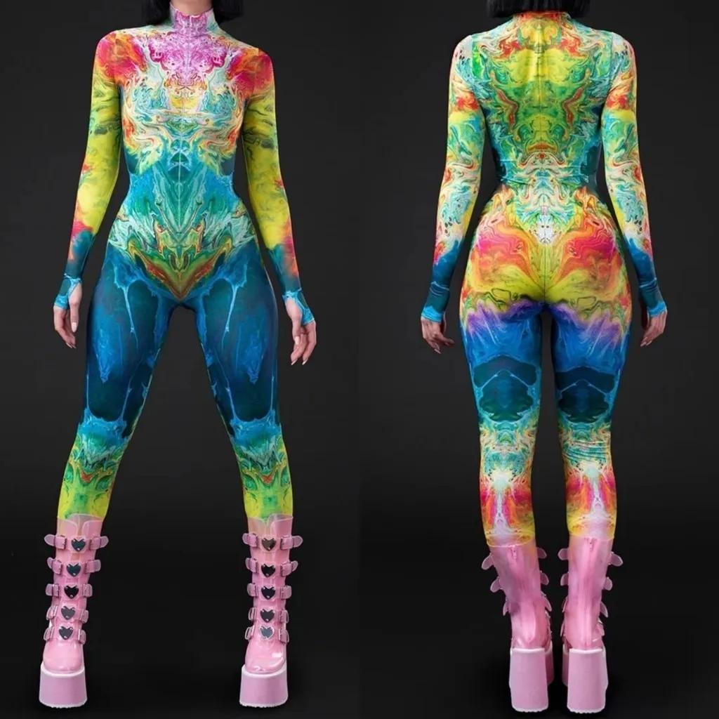 3D Digitaldruck Bühnenkostüme für Erwachsene Halloween-Event Karneval Mottoparty Cosplay Kostüm Rollenspiel Spiel Anzug