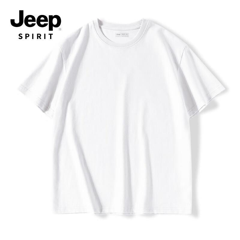 JEEP SPIRIT Men's 220G Cotton Loose-Fit T-Shirt