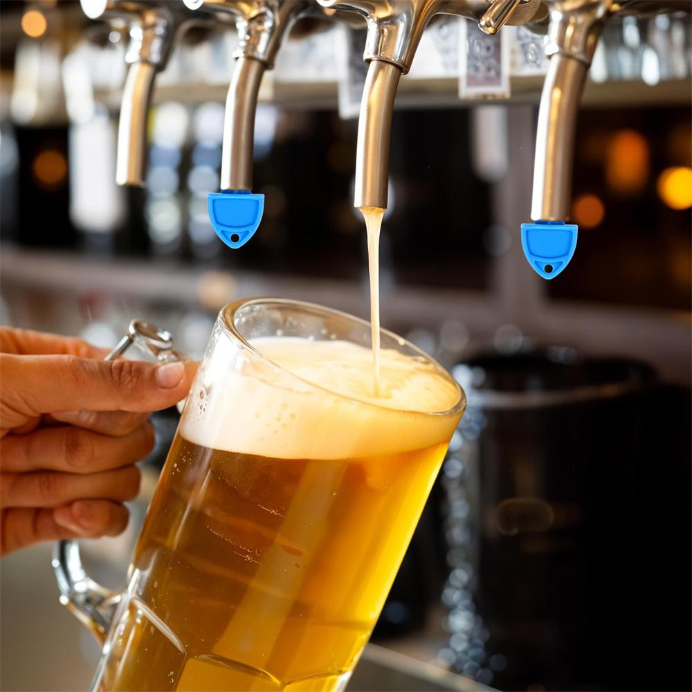 10/20pcs Beer Tap Brush, Beer Faucet Cleaning Plug Brush Cap for Home Brew Draft Beer Tap