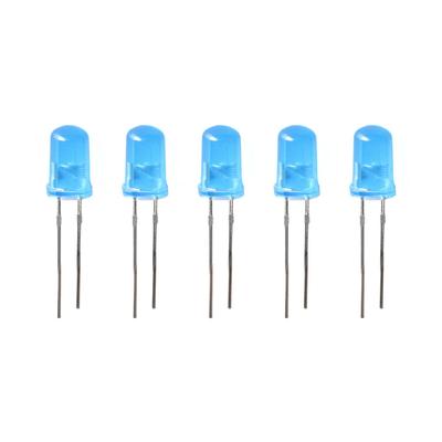 100 SZTUK Diod LED F5 Niebieska Zielona Pomarańczowa Czerwona Biała Żółta led 5mm