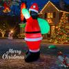 6.89FT Inflatable Toy Santa Claus Gift Bag Christmas Decoration for Yard Xmas Supplie with LED Light Home Ornaments Festive Gift