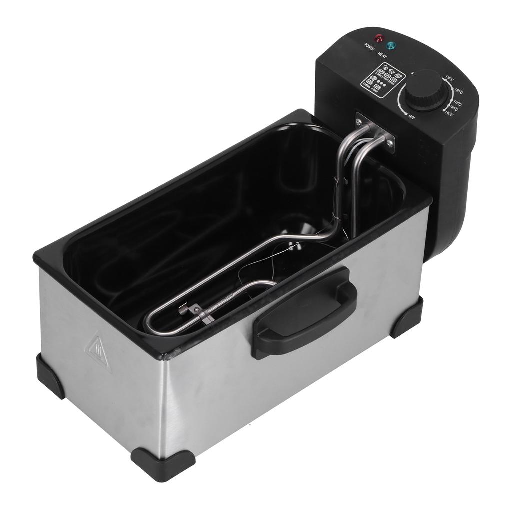 3.5L Electric Deep Fryer 2000W Commercial Stainless Steel French Fries Chips Fryer Machine 0?190 celsius