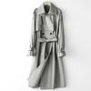 G·TENNA YY-610 Women's Long Trench Coat