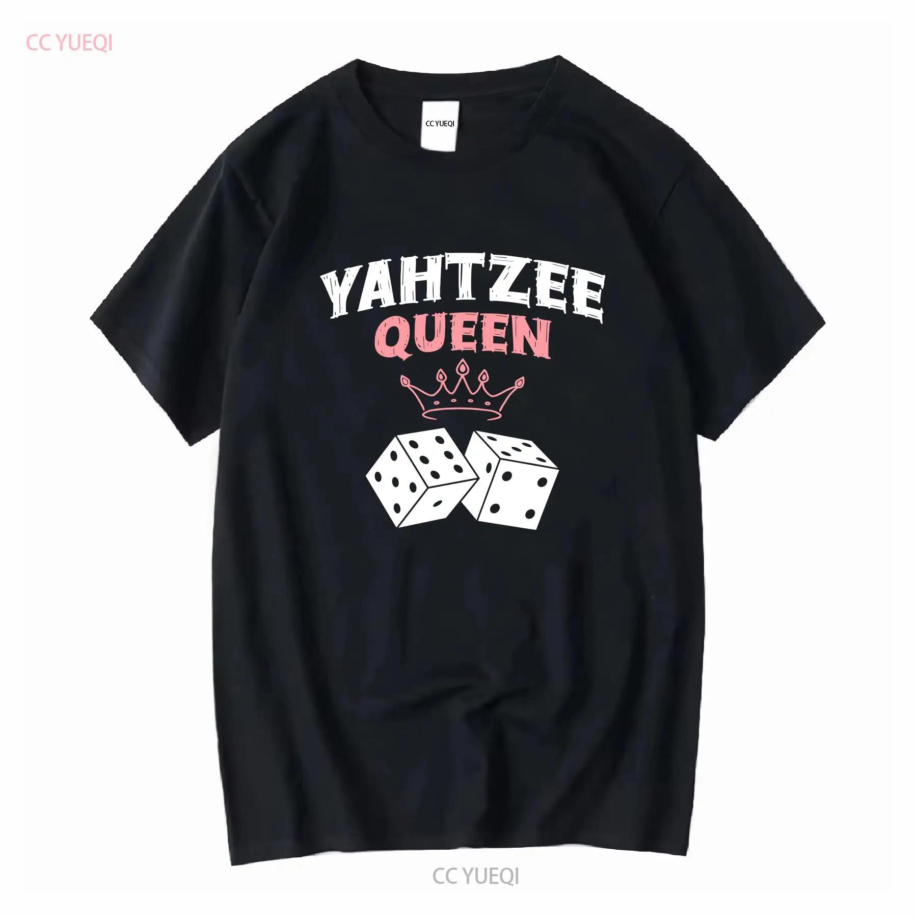 Yahtzee Queen Game Night Dice T Shirt Vintage Washed Graphic Top For Everyday Wear Versatile Casual Designer Clothes Vintage S разноцветный