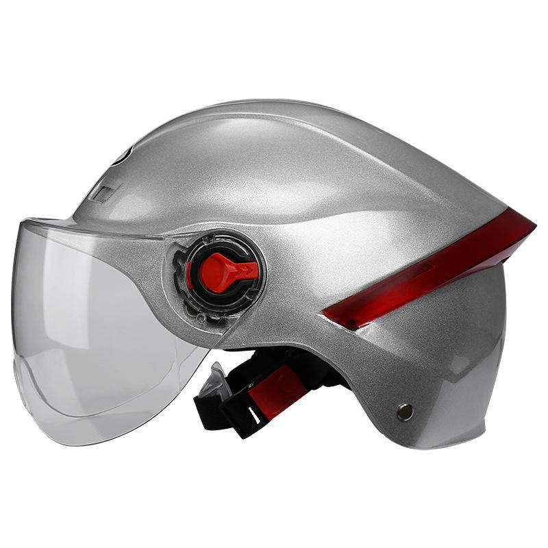 [Custom] Summer Half Helmet for Motorcycle/Electric Bike Unisex Safety with Sun-Protective Clear Visor 3C/DOT Certified