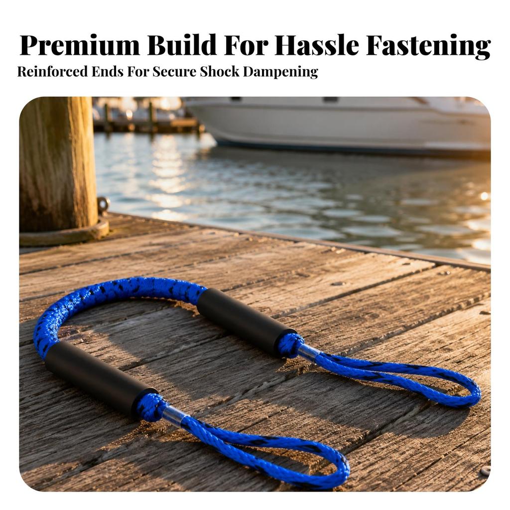 Docking Rope with Loops Flexible Braided Boat Shielding for Owners