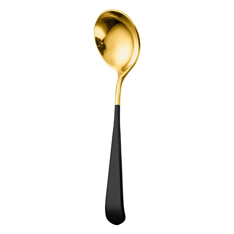 

15,9 см*4,5 см круглые кофейные ложки из нержавеющей стали для смешивания чая десерта торта разноцветные кухонные столовые приборы аксессуары