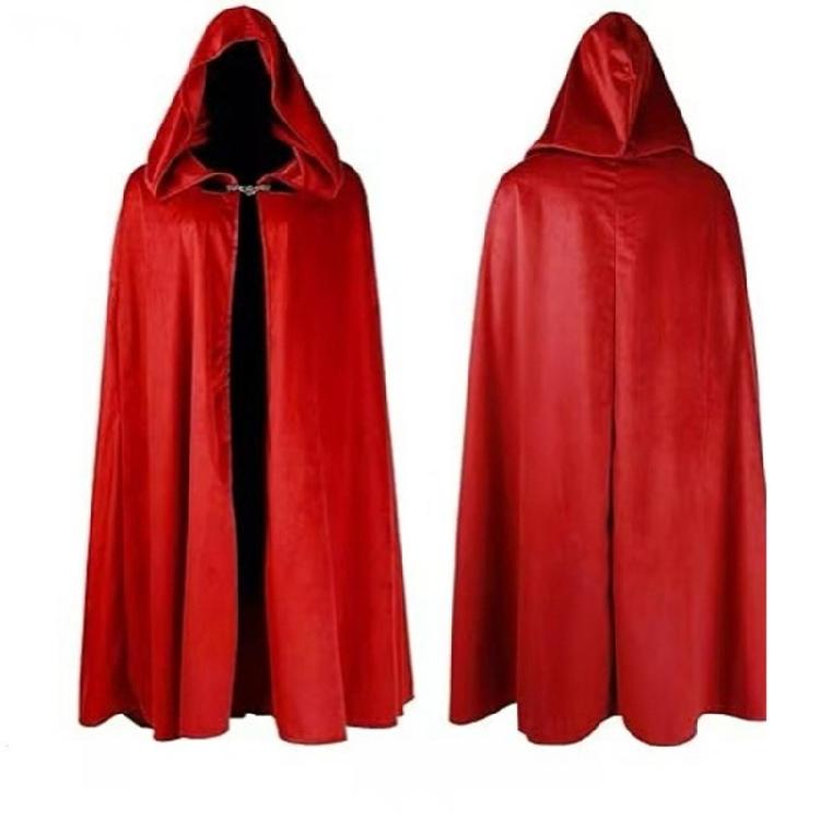 Era Cloak For Adults Winter Outdoor Activities Soft Polyester Cape Quick Fastener Medieval Costume for Halloween Party