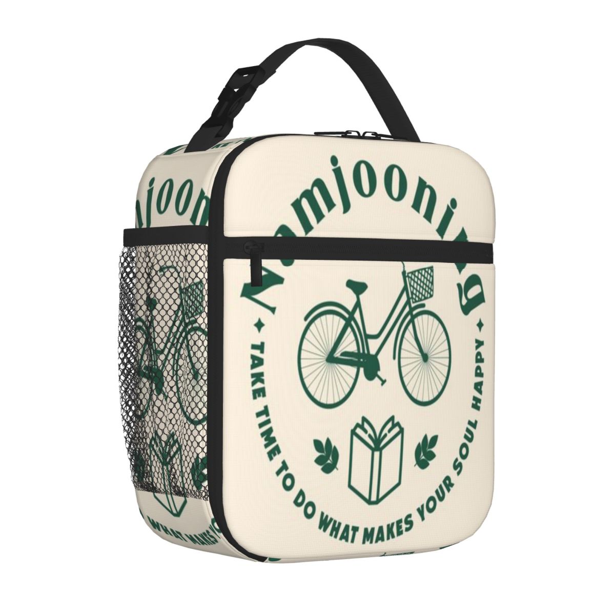Bestselling Namjooning Striped Food Storage Bag Grocery Carry Compact Lunch Bag One Size