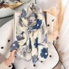 Imitation Cotton and Linen Scarf for Women In Spring and Summer Fashion Thin Pastoral Style Floral Printed Silk Scarf High-end Temperament Shawl