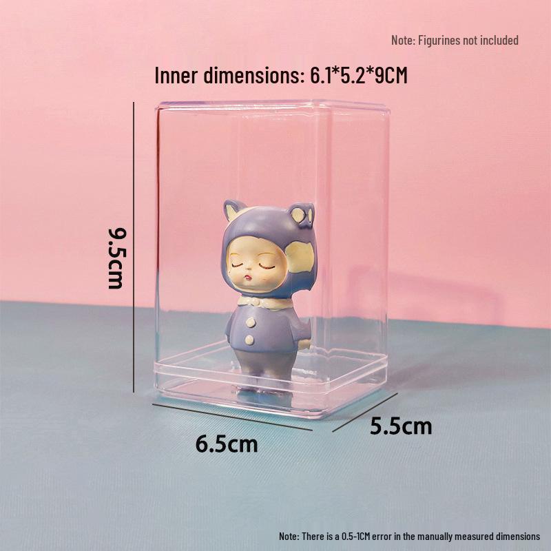 Прозрачный пылезащитный дисплей-бокс для фигурок LEGO и кукол POP MART