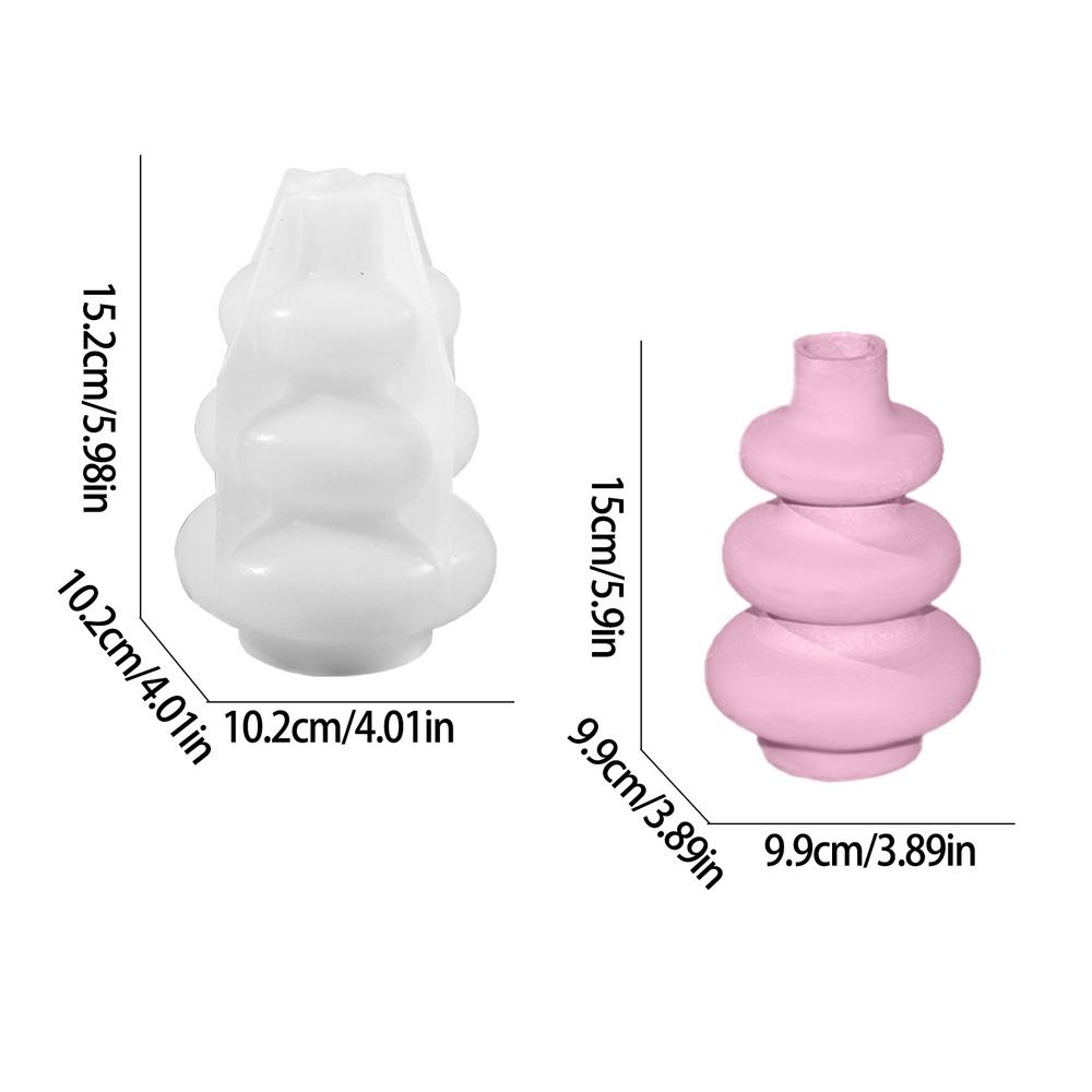 Resin Vase Mold Modern Style Resin Casting Vase Mould Multi-Function Creative Soft Silicone Mould For Making Flower Vases