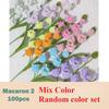 100pcs Colorful Chenille Stems Pipe Cleaners Plush Tinsel Stem Wired Twist Sticks Hair Strip DIY Craft Educational Toys Handmade