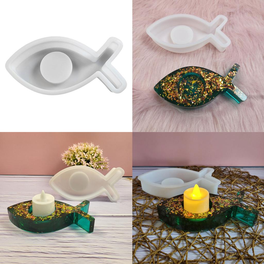 Irregular Shape Candlestick Mold Silicone Candle Holder Mould Easy to Demold Aromatherapy Mould Gypsum Home Ornaments