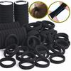 200pcs High Elastic Black Cloth Hair Bands for Women Girls Hairband Rubber Band Hair Ties Ponytail Holder Scrunchies Accessories