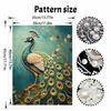 Pearl DIY Art Painting Peacock Design Handcrafted Picture Indoor Wall Ornament Relaxing Leisure Hobby Exquisite Home Decoration Gift