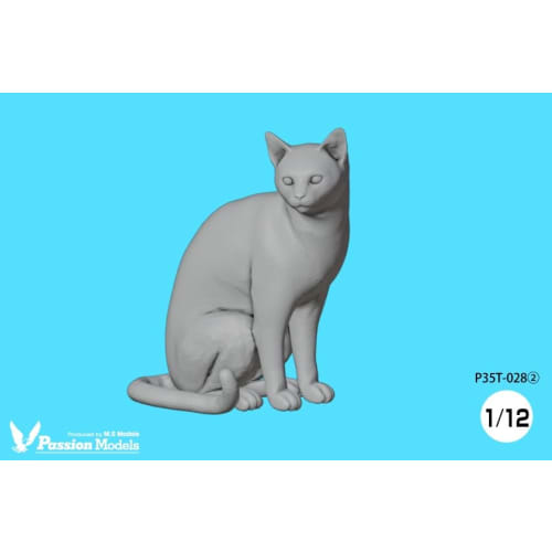 Passion Models 1/12 Scale Resin Kit (P35T-028) - Set of 5 Cats for Cat Lovers (Animals)