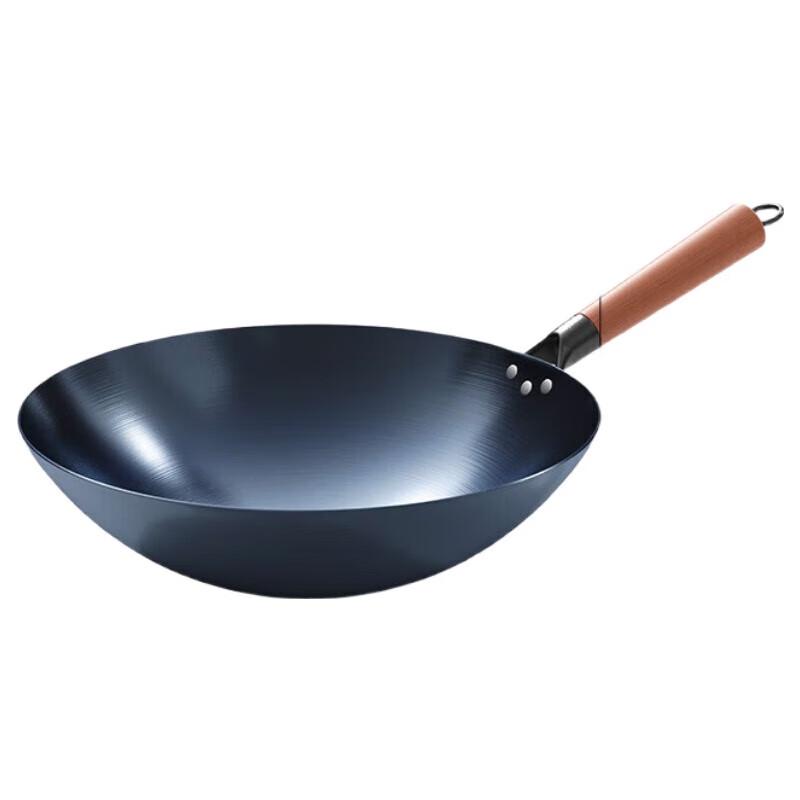 Royalstar Hand-Forged Blue-Tempered Iron Wok, 32cm