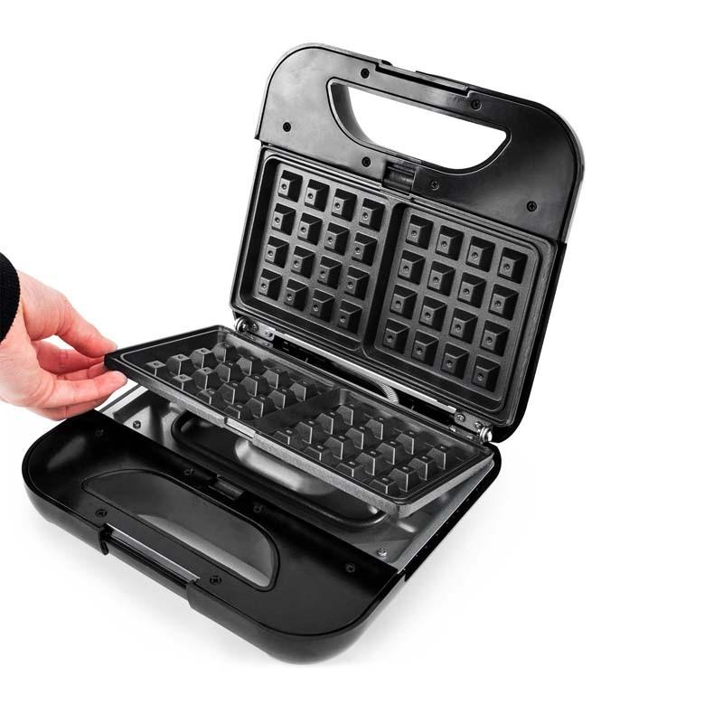 KitchenCook Mister K - Sandwich Maker 3 In 1 Stainless Steel 800w