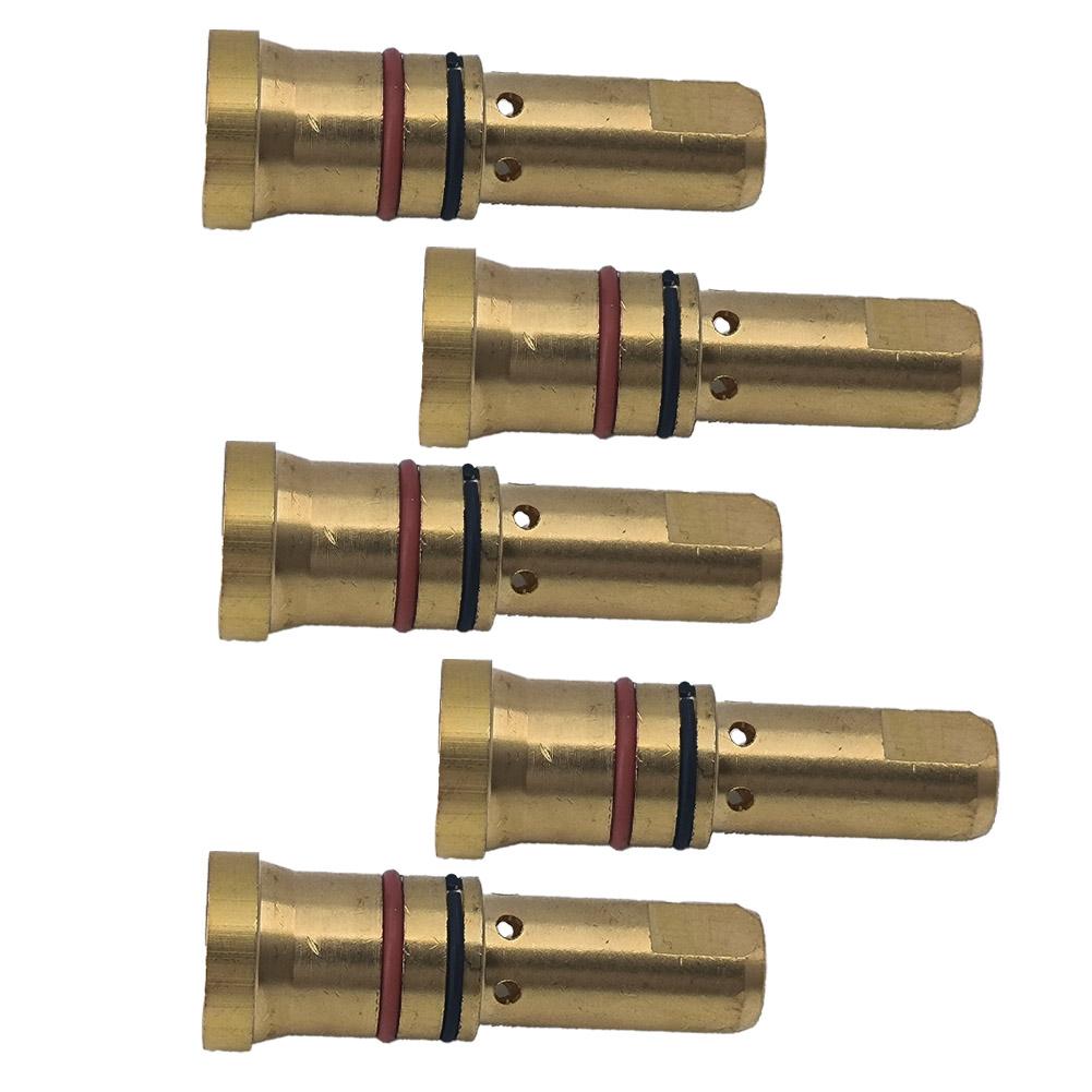 5Pcs Welding Nozzle Compatible With 1500/4280/7400 Series Contact Tips For-Bernard Q/S 200-300A MIG Weldings Gas Weldings Parts