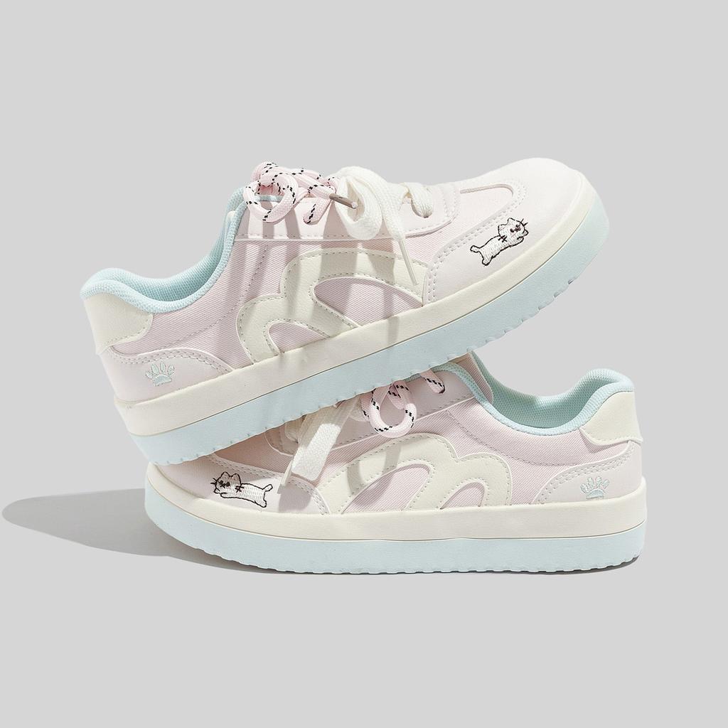 Belle scarpe da ginnastica casual primaverili nuove tedesche con doppio laccio stile college