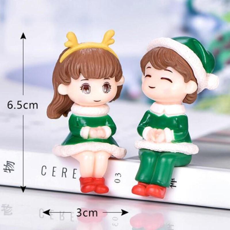 Sweety Lover Couple Chair Figurines Miniatures Fairy Garden Home Decor Desk Garden Decorative Craft Resin Craft Scene Decoration