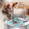 Hot Sale Stainless Steel Automatic Cat Fountain Water Dispenser 3.2L Ultra Quiet Multi-Layer Filtering Smart Cat Water Fountain