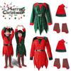 Christmas Elf Kid Costume Santa Claus Cosplay Fancy Dress Xmas Outfits Festive