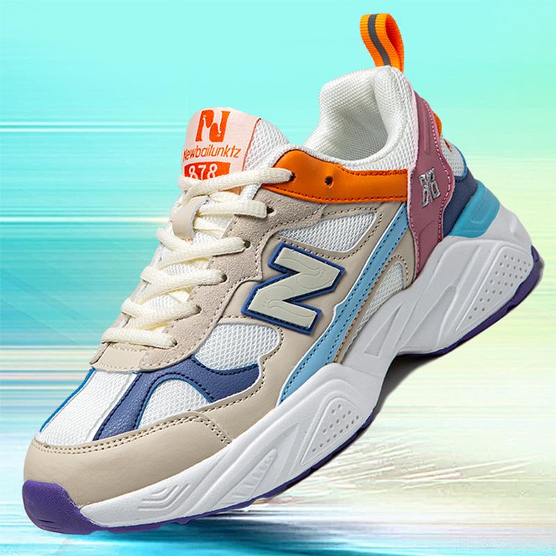 Herren- und Damen-Dad-Schuhe klassischer Frühjahrs- und Herbsttrend dicksohlige Wort-Mesh-Freizeitschuhe Paar Sportschuhe Damen-Trendschuhe Charge