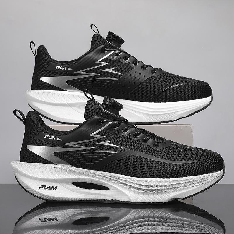 Marathon Running Shoes Men Athletic Carbon Board Air Cushion Breathable Lightweight Women'S Plush Comfort Athletic Nonskid Athletic Shoes