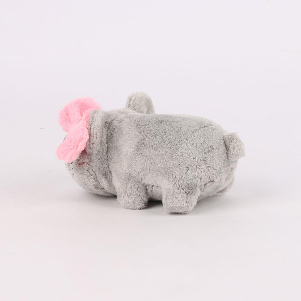 15cm Grey Big Eyed Hamster Plush Toys Bow Hamster Plush Doll Soft Stuffed Animal Toy Cute Plushies Kids Birthday Halloween Gifts