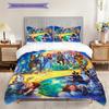 Magical Adventure Awaits Bedding (1 * duvet cover + 2 * pillowcase, without core) 2D Flat Christmas birthday gift Bedding set