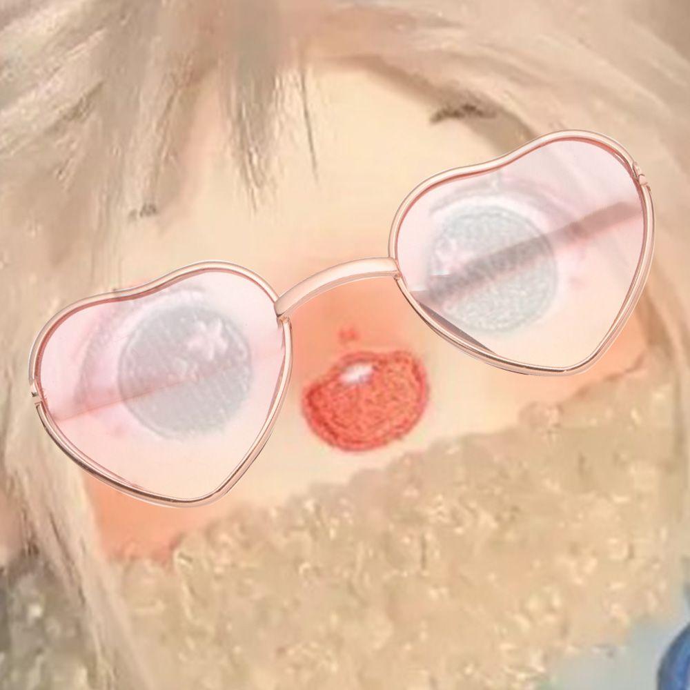 Accessories Mini Plush Doll For 20cm Dolls Cute Heart Frame Plush Doll Eyeglasses Glasses Clothes