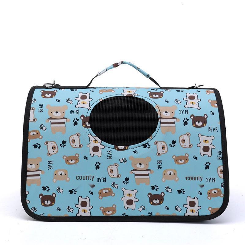 Portable Foldable Cat Carrier: Spacious, Breathable Pet Capsule for Travel