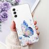 For Samsung Galaxy A24 4G Case SM-A245F Cover Fashion Flower Marble Soft Silicone Phone Covers For Samsung A14 A34 A54 5G Fundas