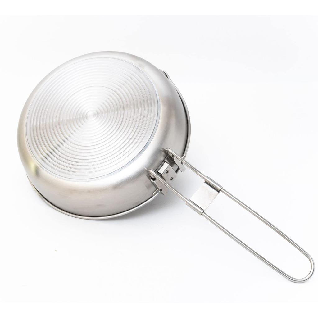 Fire-Maple ANTARCTI 8 Stainless Steel Frying Pan, Camping Cookware, Open Fire Safe