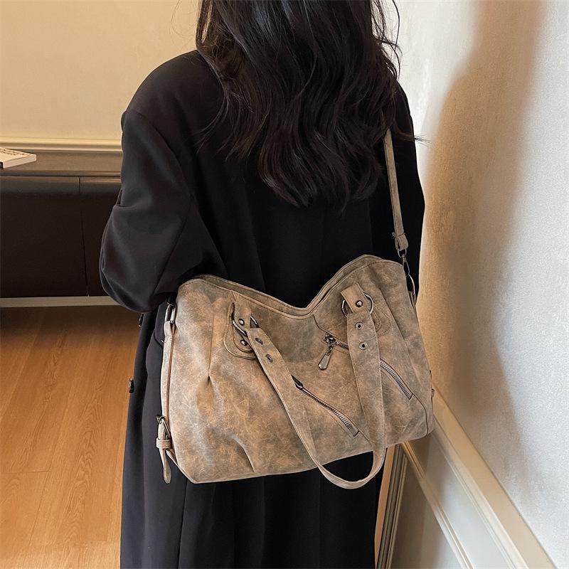 Neue Damen Mattierte Tragetasche & Umhängetasche mit großem Fassungsvermögen