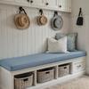 Double Piping Custom Long Bench Cushions Chair Seat Sofa Pillow Bay Window Decorative Cushion for Sofa Garden Bench Seat Swing