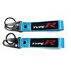 Stickerei Auto Logo Schlüsselanhänger Kette Schlüsselanhänger Schlüsselanhänger Geschenk für Honda Civic Type R FK8 Type S Auto Dekoration Styling Zubehör FL3