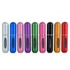 1/5PC 5ml Portable Refillable Perfume Bottle Liquid Empty Container Mini Aluminum Spray Alcochol Atomizer for Travel